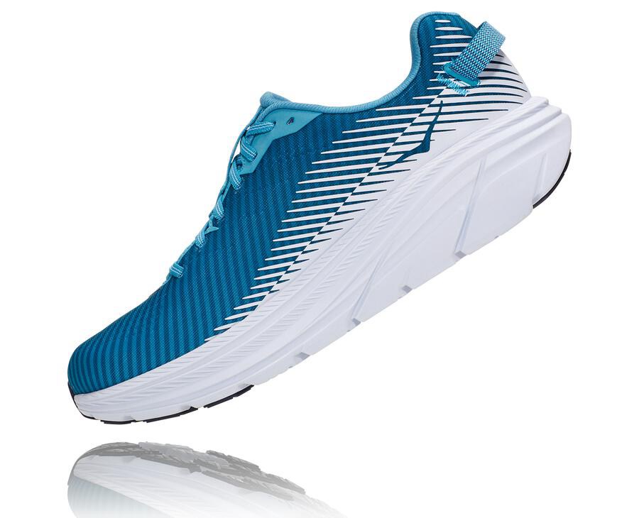 Running Shoes Mens - Hoka One One Rincon 2 - Blue/White - GFYLSJX-63